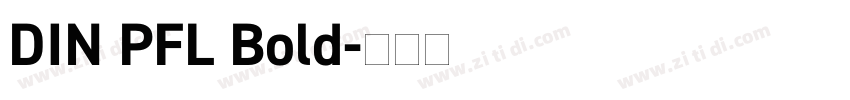 DIN PFL Bold字体转换